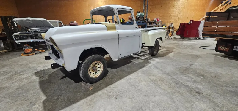 Vintage pickup body work